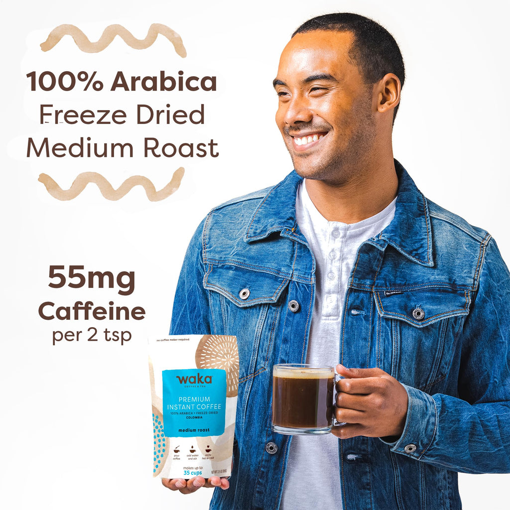Instant Coffee Colombian Medium Roast Freeze Dried 3.5 oz K810393