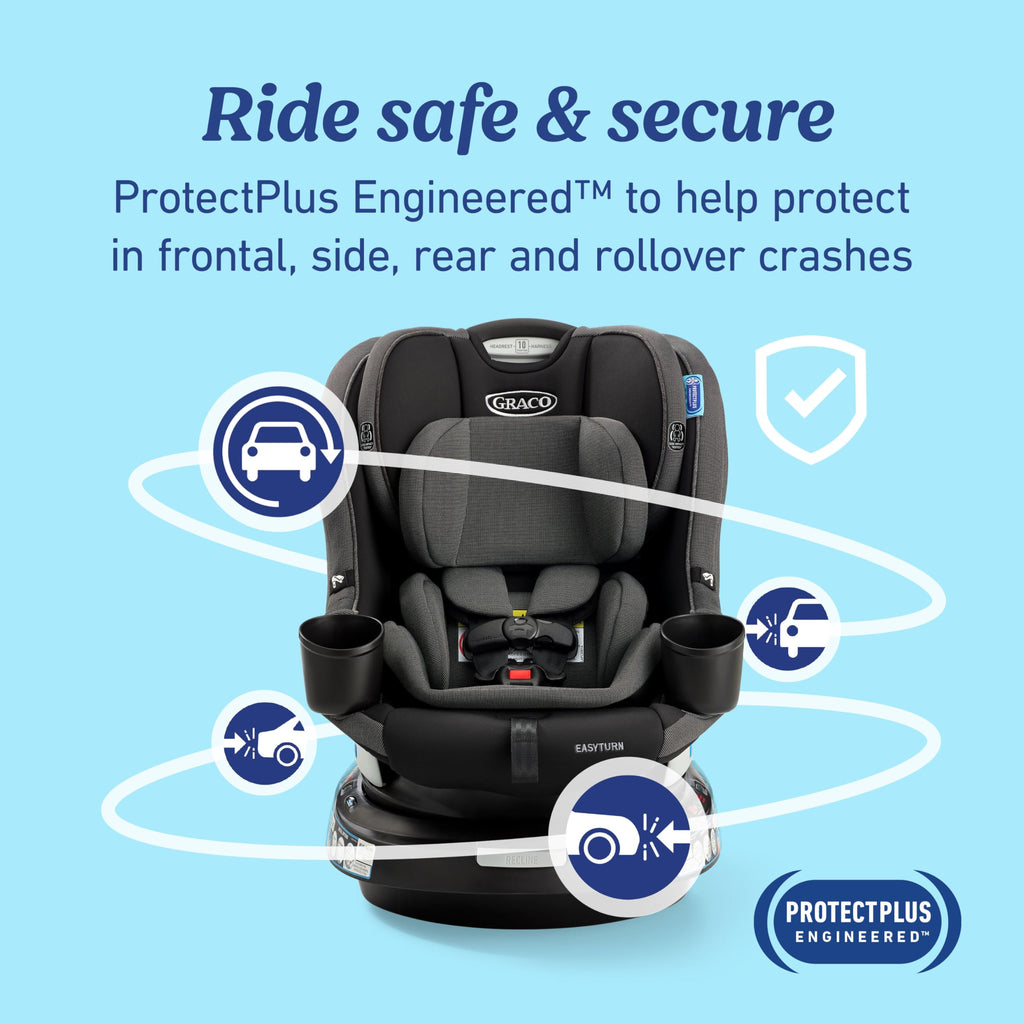 2-in-1 Rotating Convertible Car Seat K104