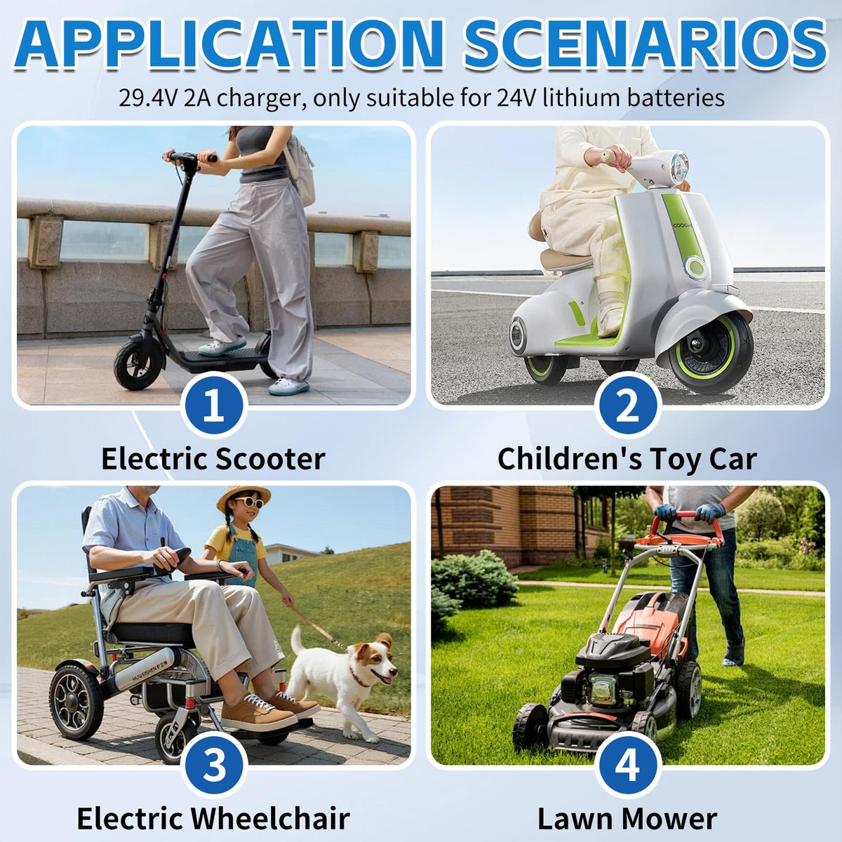 24V Lithium Battery Electric Scooter Charger A885822