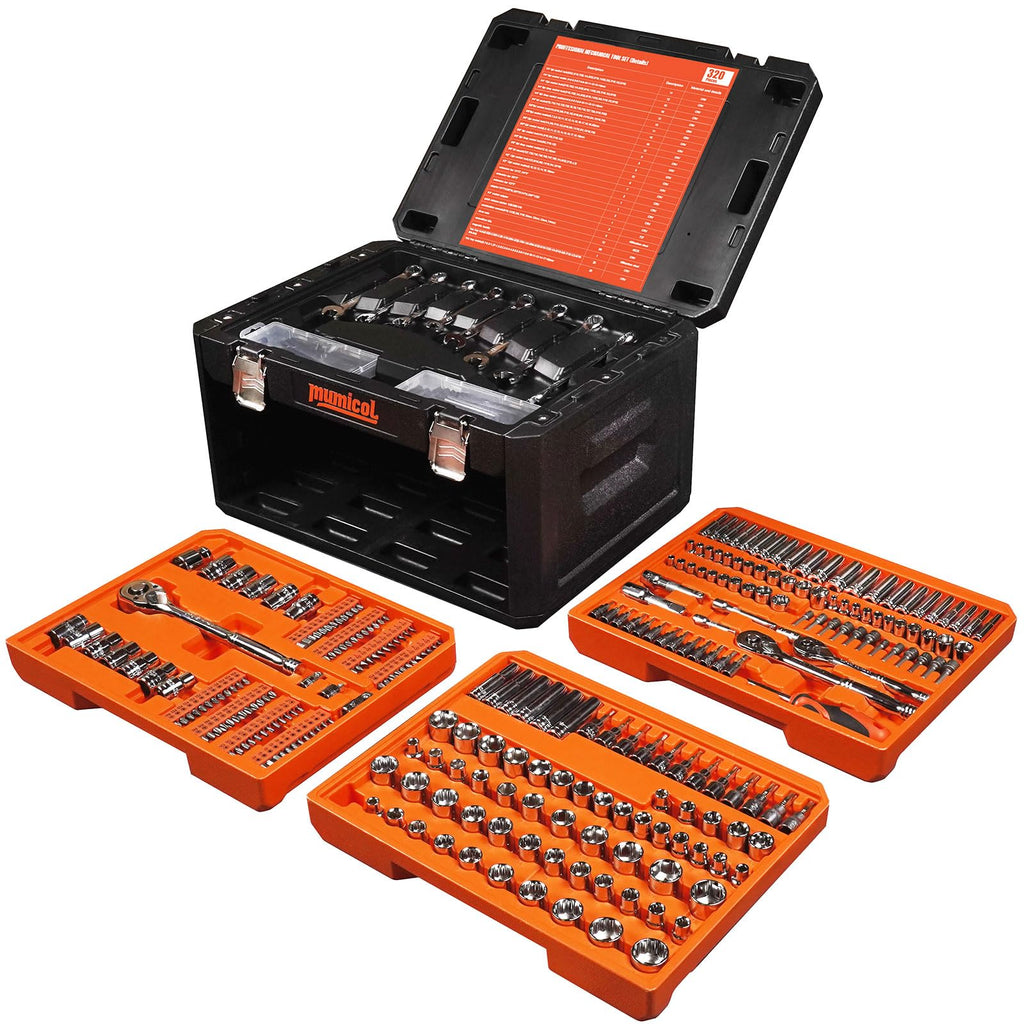 320-Pcs Mechanic Tool Set with 72-Tooth Ratchet R554