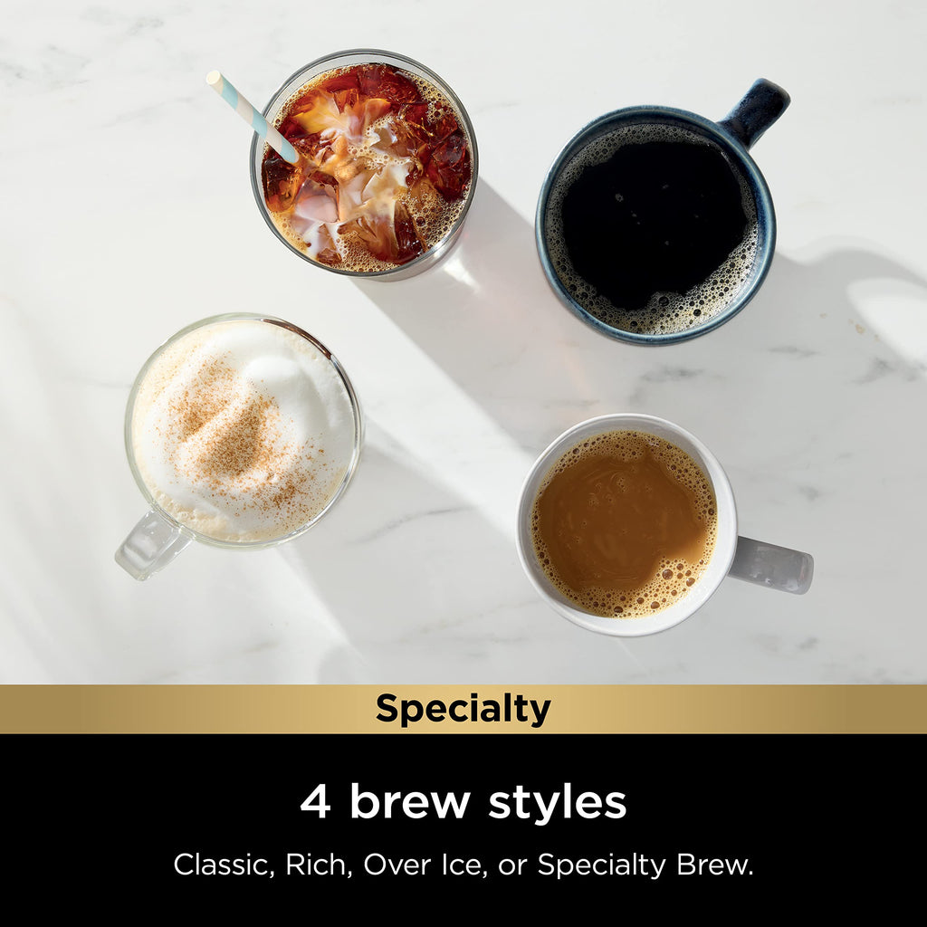 Single-Serve Coffee Maker with Milk Frother, Black I508
