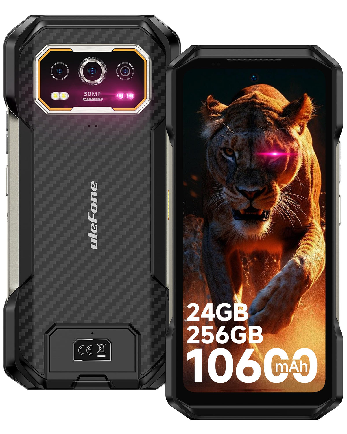Rugged Smartphone Unlocked 64MP Night Vision 50MP Ultra-Wide Camera B514884
