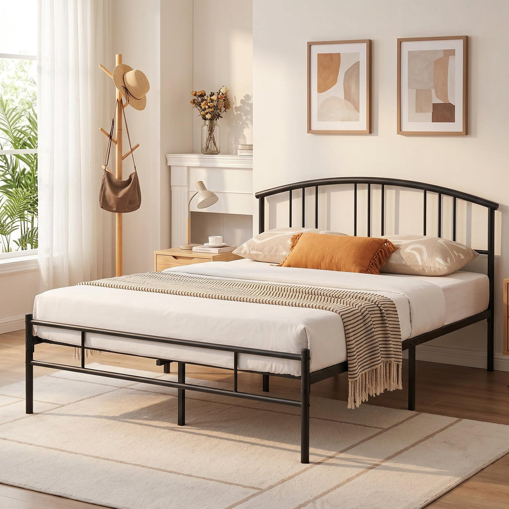 Full Metal Platform Bed Frame with Headboard and Footboard Q50000
