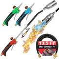 Propane Torch Weed Burner with 13 ft Hose, Adjustable 2,200,000 BTU Self Igniting J593