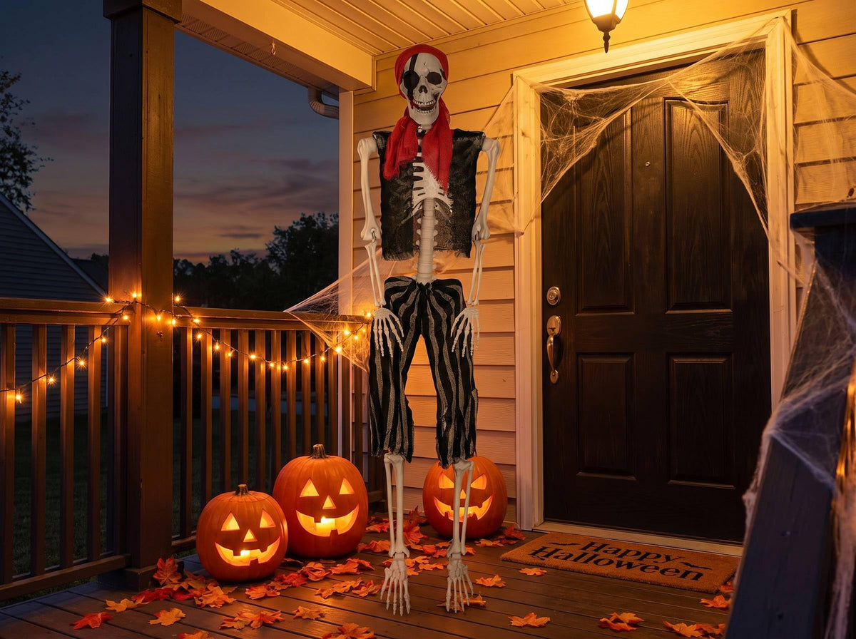 Life Size Pirate Skeleton Halloween Decoration R367