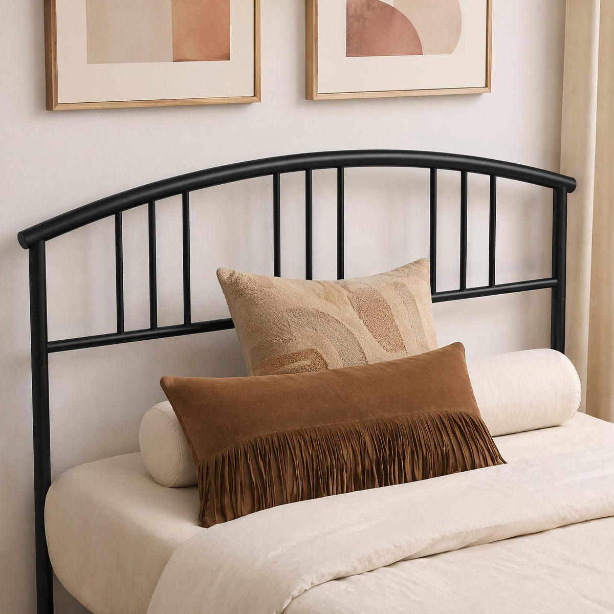 Full Metal Platform Bed Frame with Headboard and Footboard Q50000