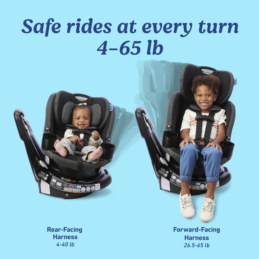 2-in-1 Rotating Convertible Car Seat K104