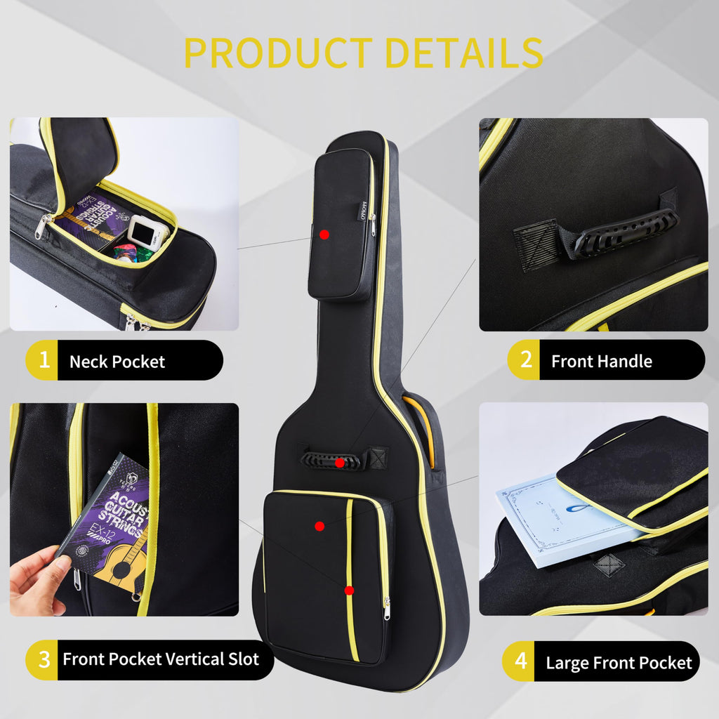 600D Waterproof Padded Acoustic Guitar Gig Bag C26514