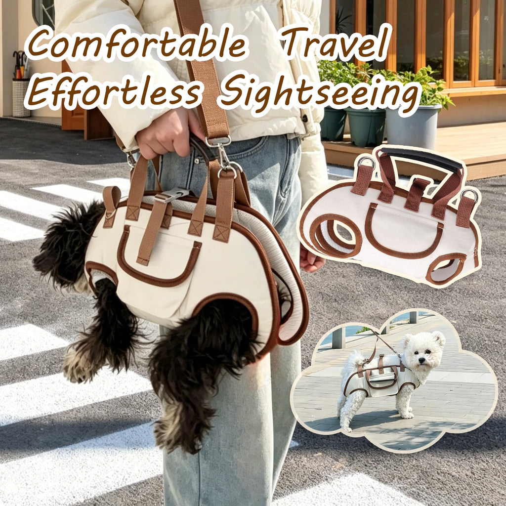 Hands Free Dog Backpack Carrier for Small Dogs, Breathable Pet Carrier with Adjustable Straps F994646