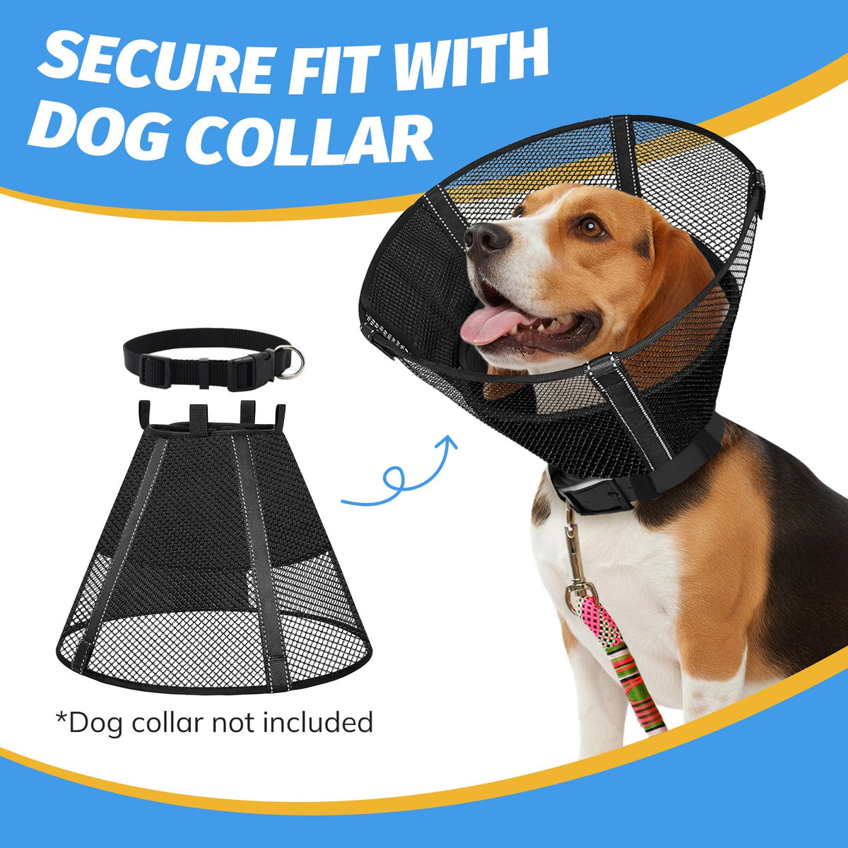 Mesh Dog Cone Collar Soft M21802