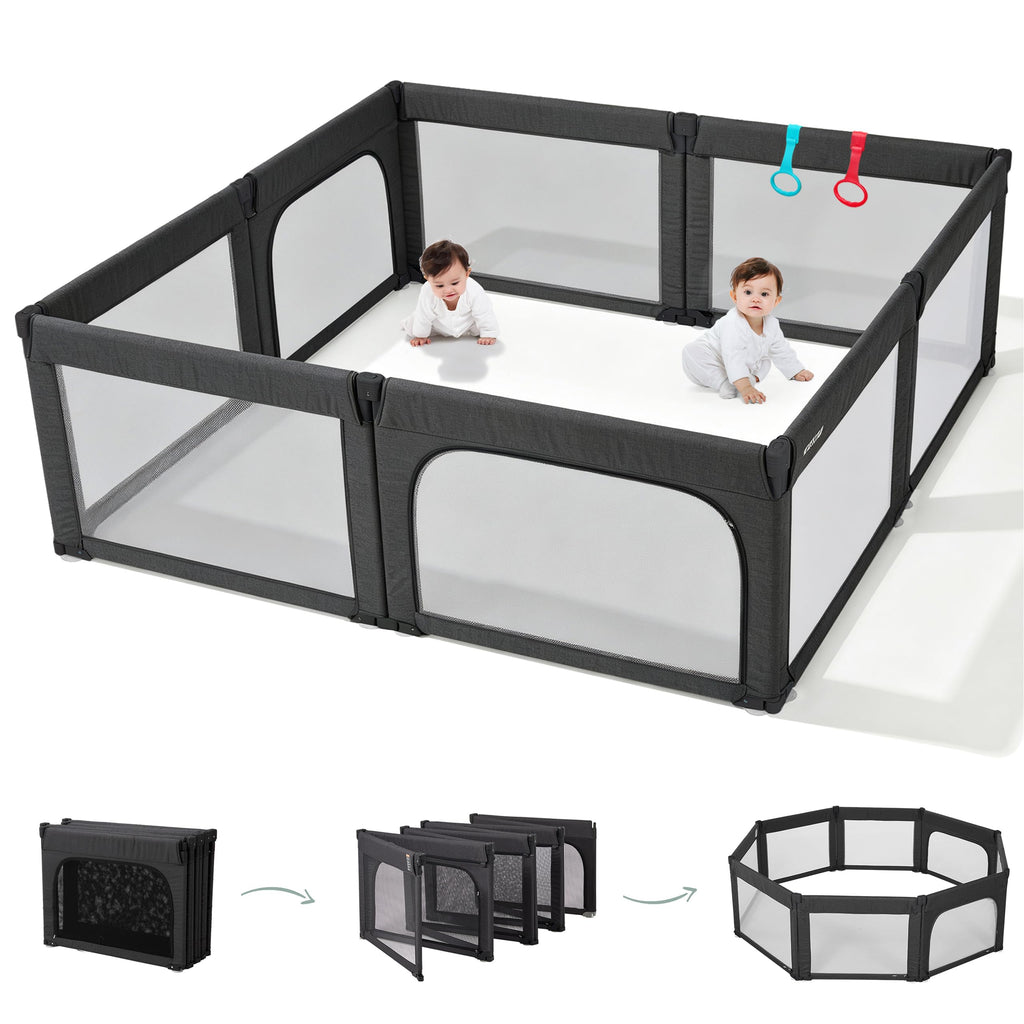 8-Panel Foldable Baby Playpen O415