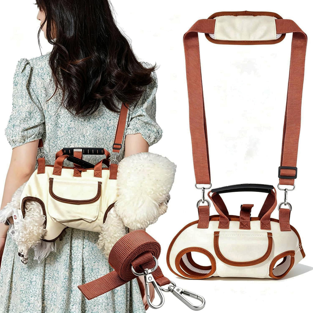 Hands Free Dog Backpack Carrier for Small Dogs, Breathable Pet Carrier with Adjustable Straps F994646