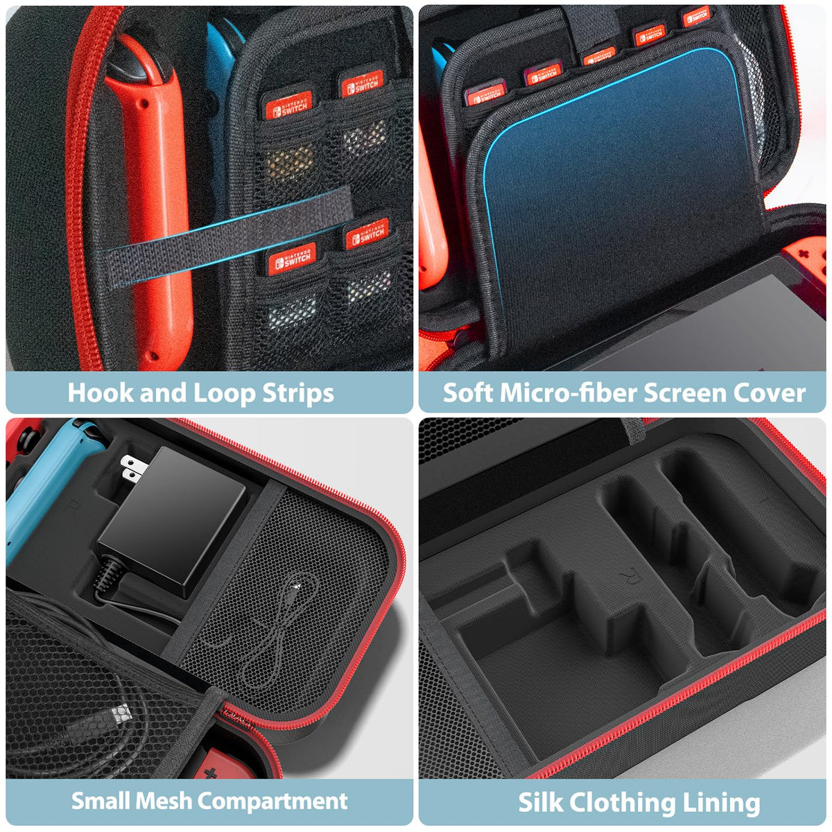 Switch OLED Carrying Case with 20 Games N650466