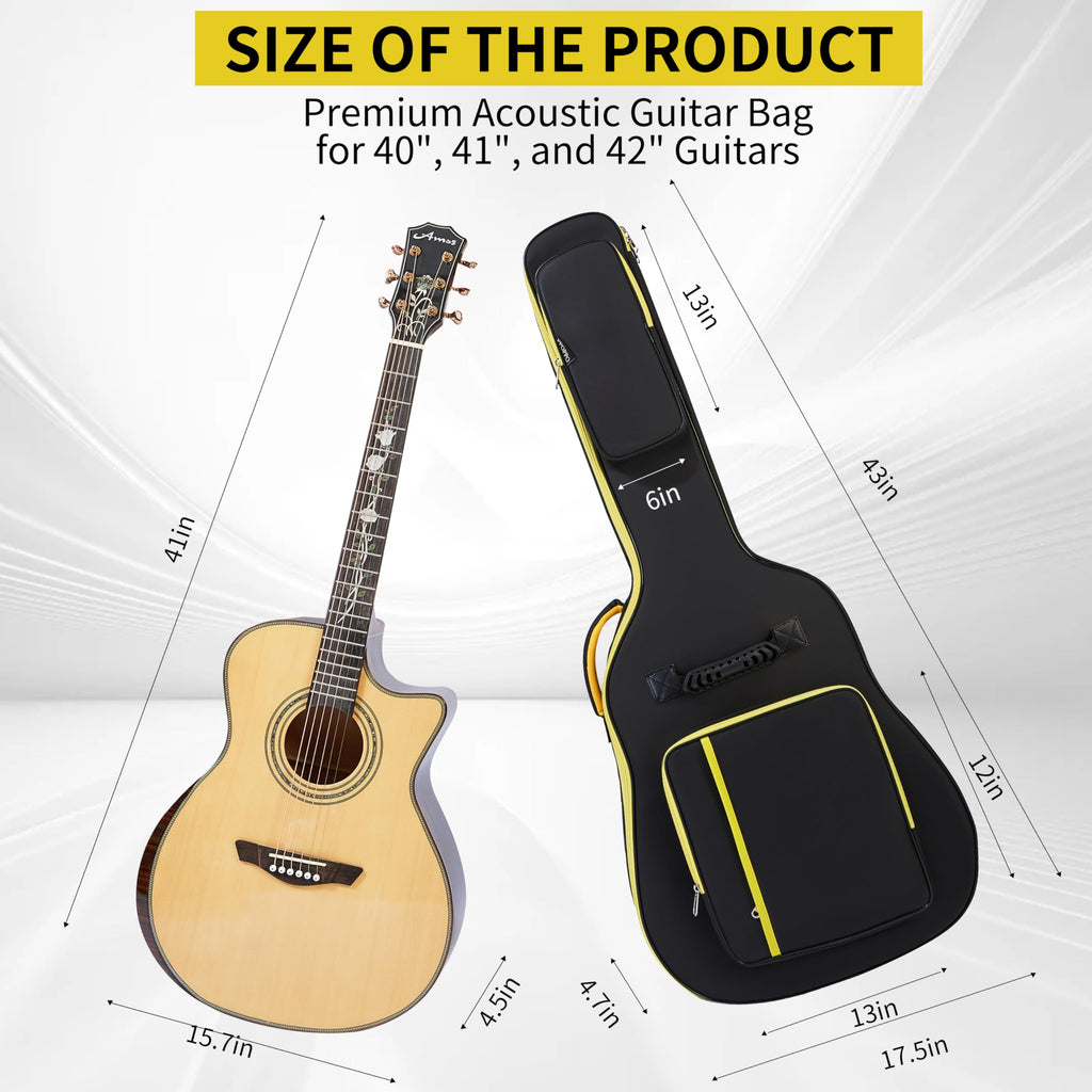 600D Waterproof Padded Acoustic Guitar Gig Bag C26514