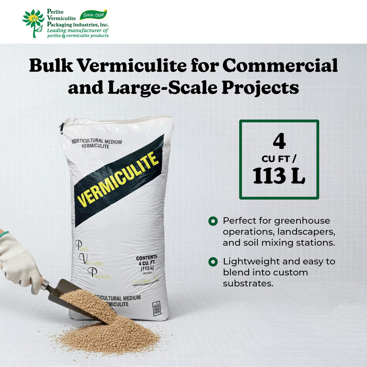 4 Cubic Feet Medium Vermiculite Soil Conditioner G208