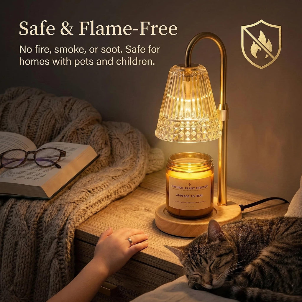 Dimmable Height Adjustable Candle Warmer Lamp with Timer Z708968