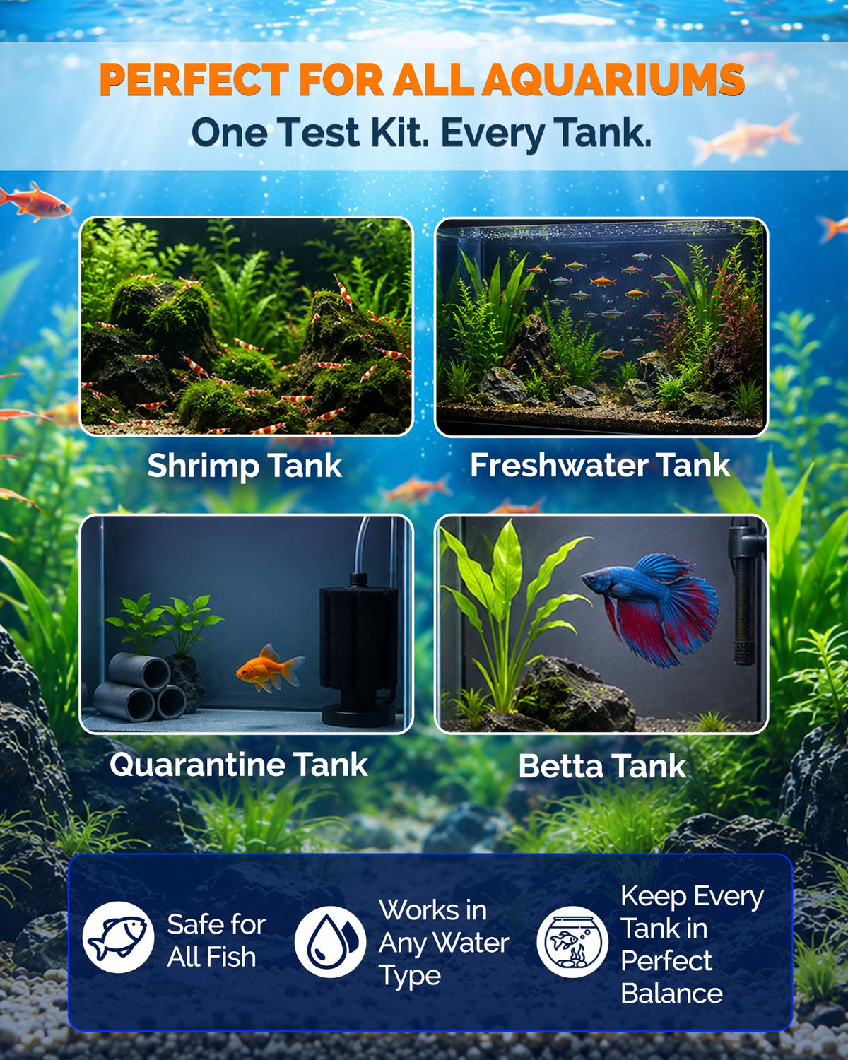 App-Enabled 10-in-1 Aquarium Water Test Kit Q6886