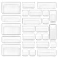 25 PCS Clear Plastic Drawer Organizers Set L71589