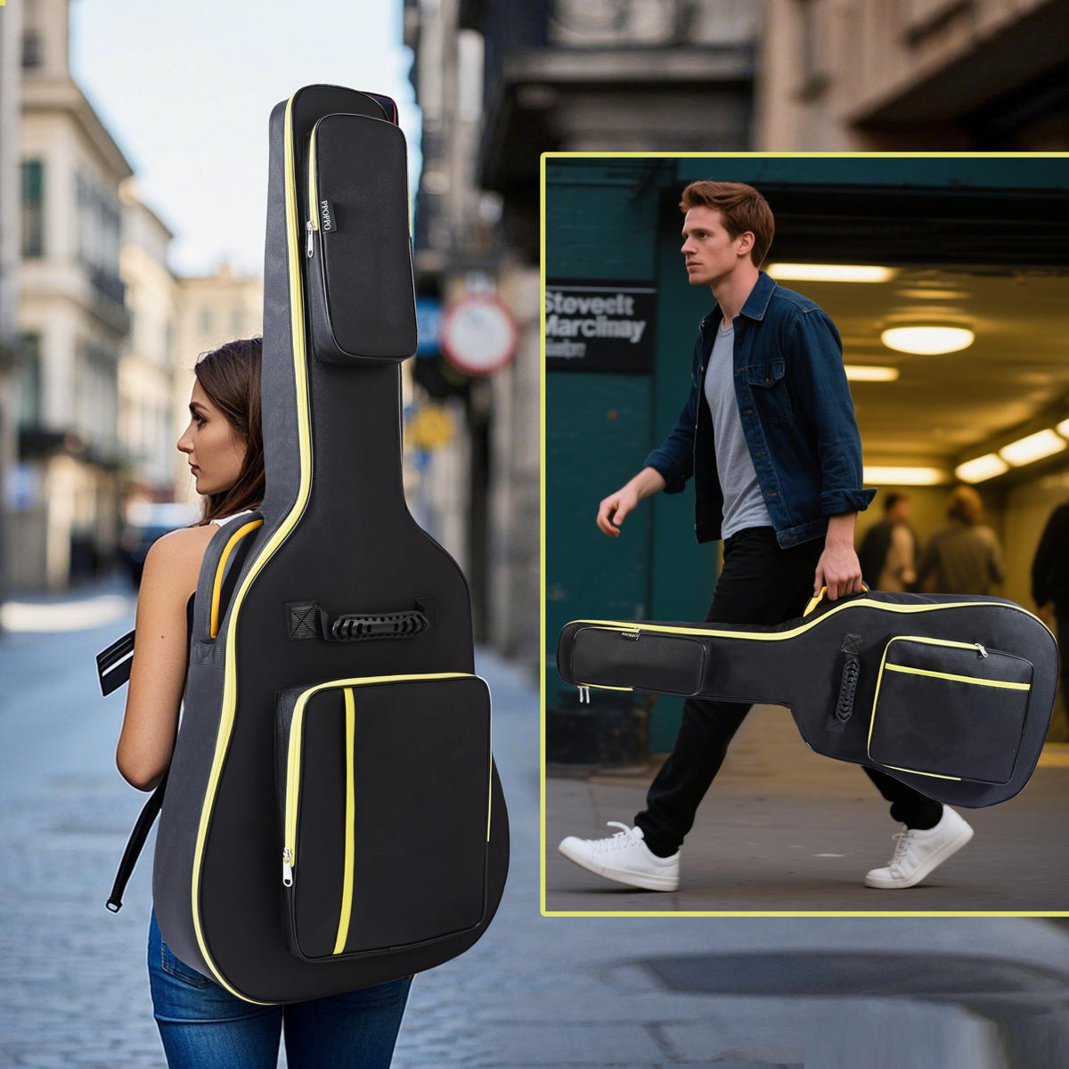 600D Waterproof Padded Acoustic Guitar Gig Bag C26514