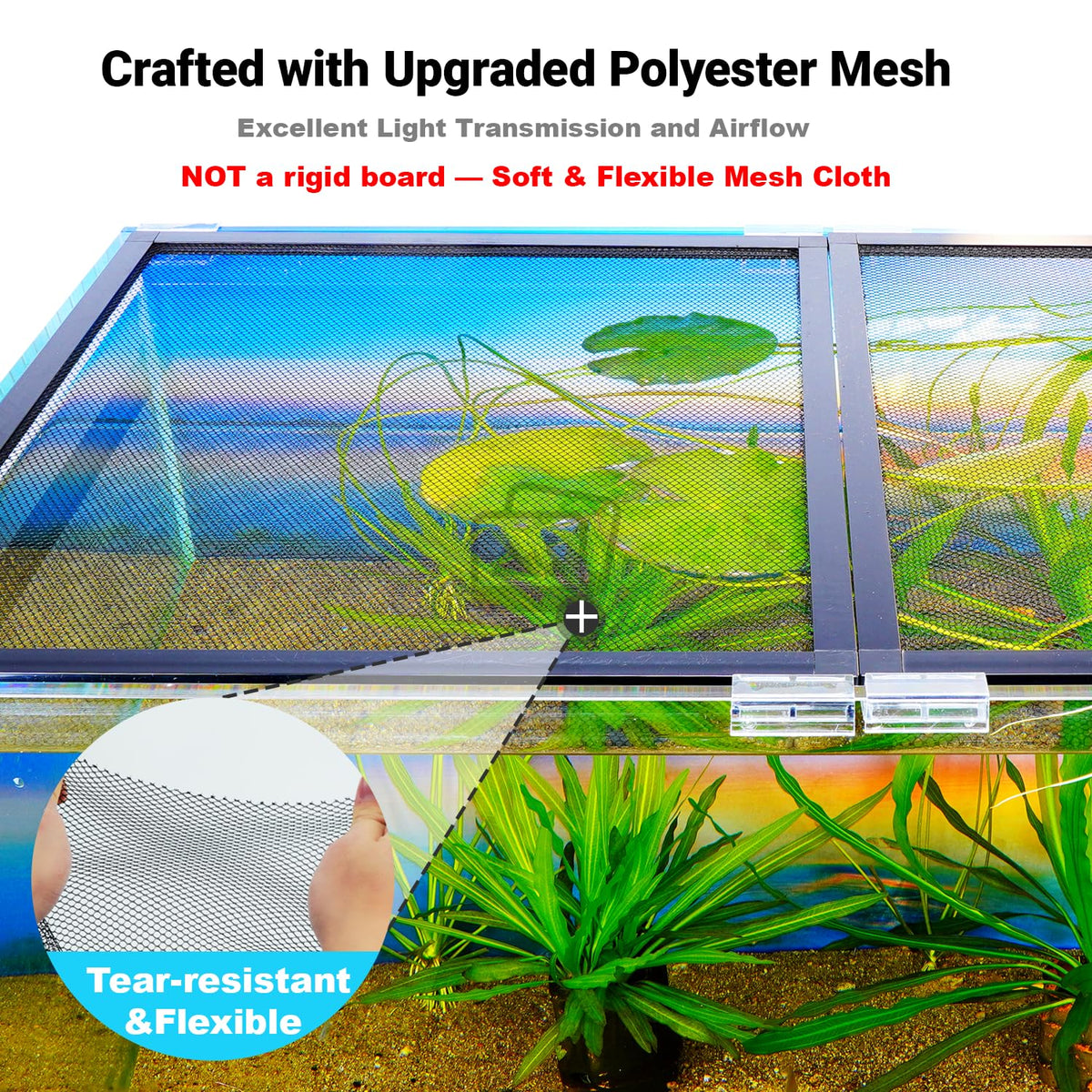 Adjustable Mesh Aquarium Lid E17860