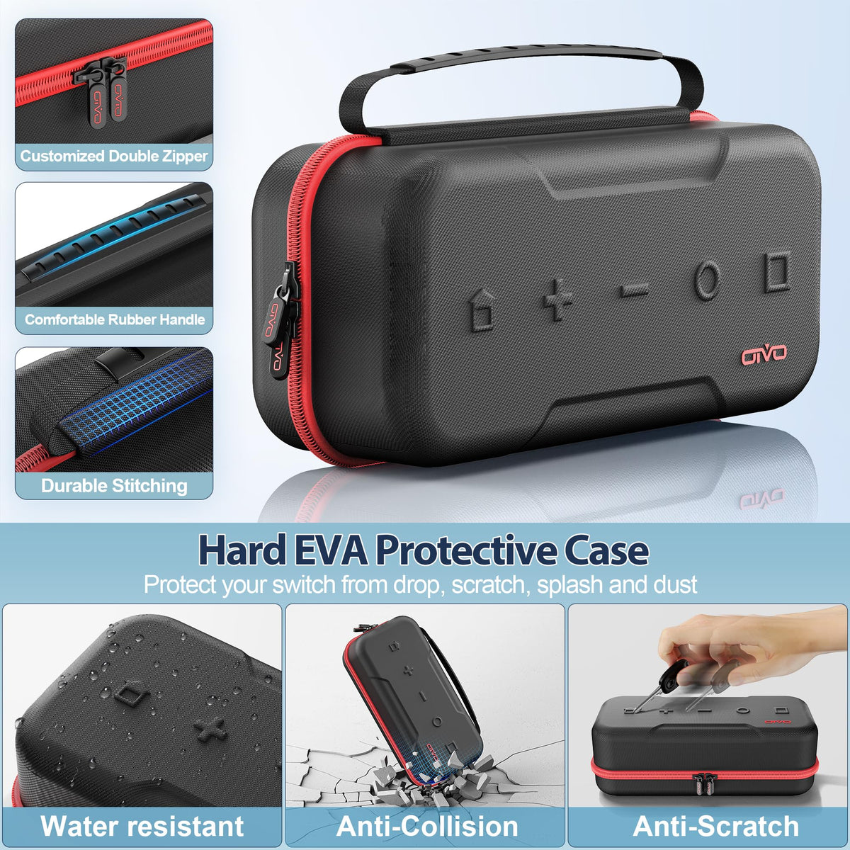 Switch OLED Carrying Case with 20 Games N650466