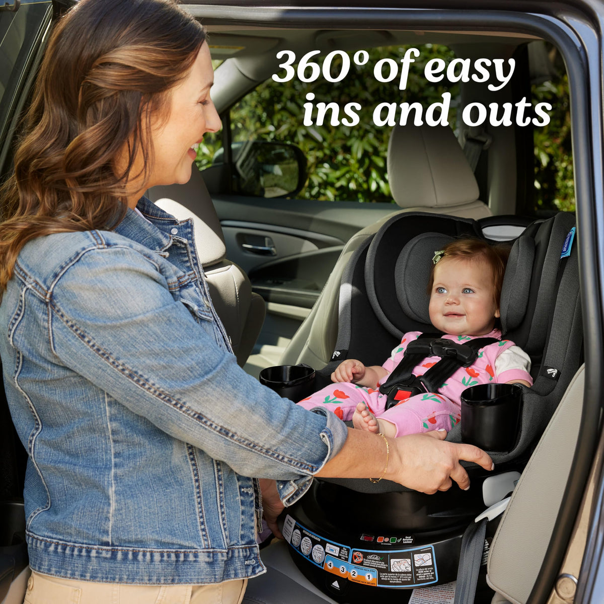 2-in-1 Rotating Convertible Car Seat K104