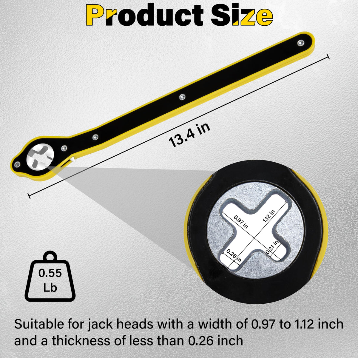 Car Jack Ratchet Wrench L1338