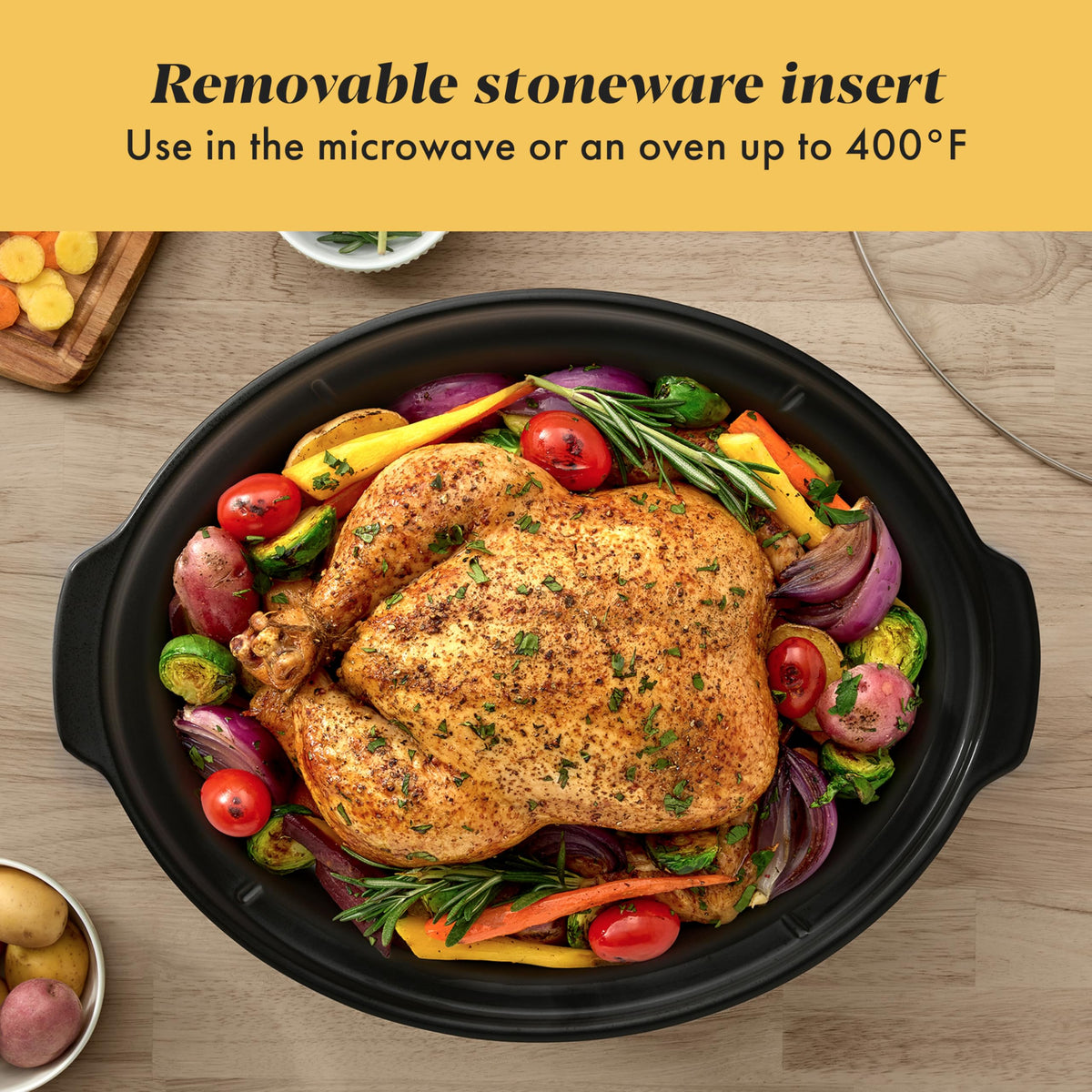 6 Quart Programmable Slow Cooker with Digital Timer Stainless Steel X986